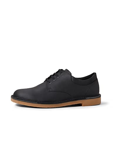 Clarks Bushacre 3 Lo, Scarpe con Lacci Uomo, Nero (Pelle Nera), 43 EU