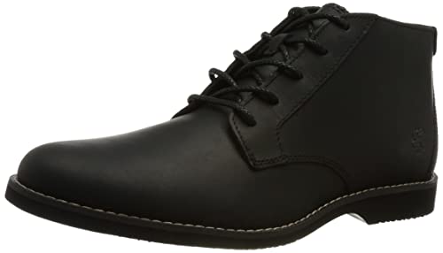 Timberland Uomo Woodhull Chukka Basic Stivali alla moda, Black Full Grain, 43 EU