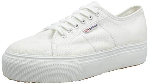 SUPERGA 2790ACOTW LINEA UP AND DOWN, Sneaker, Donna, Bianco (White 901), 37 1/2 EU