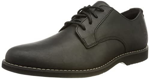 Timberland Woodhull Leather Oxford Basic, Scarpe con Lacci Uomo, Nero (Black Full Grain), 43 EU