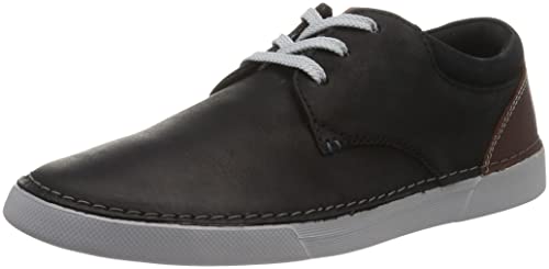 Clarks Gereld Lace, Scarpe da Ginnastica da Uomo, Nero (Black Leather), 41.5 EU
