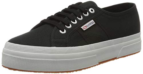 SUPERGA 2736 COTU DBL3, Sneaker, Unisex - Adulto, Nero (Black/Fwhite F83), 43 EU