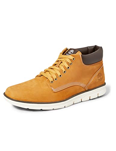 Timberland Bradstreet Leather Sensorflex, Stivali Chukka Uomo, Giallo (Yellow Wheat Nubuck), 41.5 EU