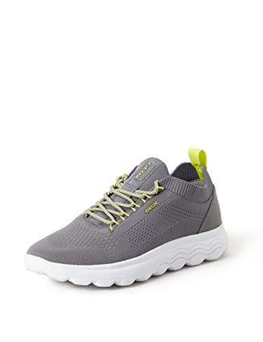 Geox U Spherica A, Sneakers Uomo, Grigio (Dk Grey), 44 EU