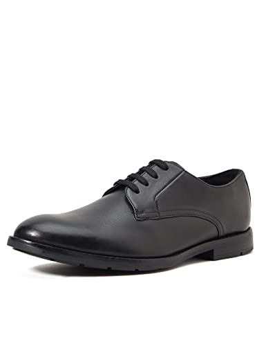 Clarks Ronnie Walk, Scarpe Stringate Derby Uomo, Black, 39.5 EU