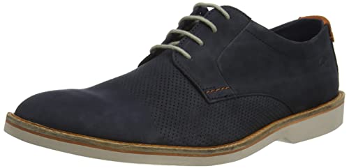 Clarks Atticus Ltlace, Oxford da Uomo, Blu (Navy Nubuck), 43 EU