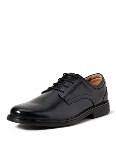 Clarks Un Aldric Lace, Scarpe Stringate Derby Uomo, Nero (Black Leather), 42 EU