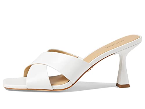 Michael Kors Clara Mule, Scarpa con Il Tacco Donna, Optic White, 42.5 EU