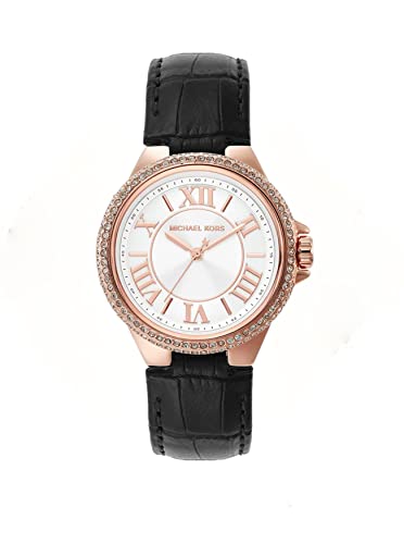 Michael Kors - Collezione Camille, Colore Nero, Orologio in pelle da Donna MK2962