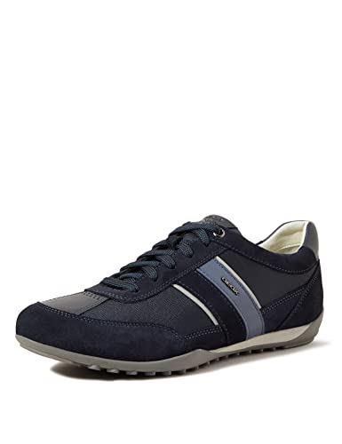 Geox U Wells C, Sneakers Uomo, Blu (Dk Navy), 45 EU