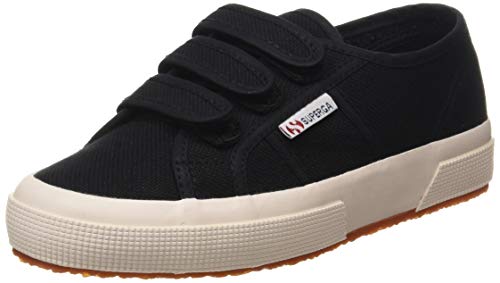Superga 2750 Cot3strapu - Scarpe Da Ginnastica Basse Unisex - Adulto, Nero (Black 999), 44 1/2 EU, Pair