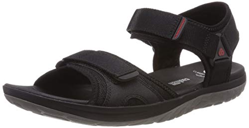 Clarks Step Beat Sun, Sandali a Punta Chiusa, Uomo, Nero (Black -), 42.5 EU