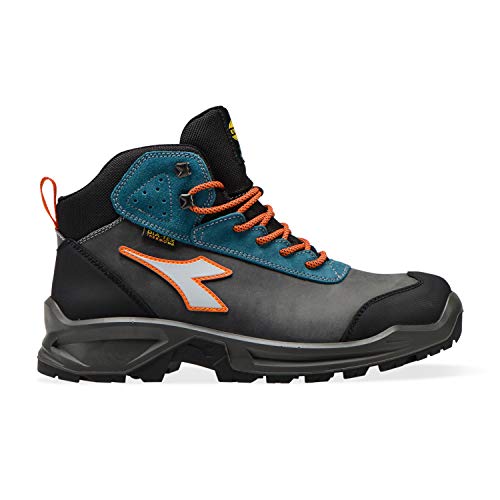 Diadora Sport Diatex Mid S3 Wr Ci Src, Mocassino Uomo, Grigio Castello Blu Lunare, 43 EU