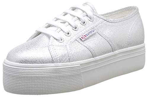 Superga 2790 Lamew - Scarpe Da Ginnastica Basse Donna, Grigio (Grey Silver 031), 38 EU, Pair