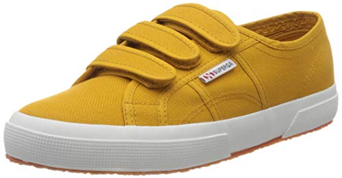Superga 2750 Cot3strapu - Scarpe Da Ginnastica Basse Unisex - Adulto, Giallo (Yellow Golden W8U), 43 EU, Pair