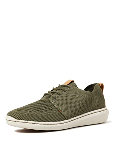 Clarks Step Urban Mix, Scarpe Da Ginnastica Basse Uomo, Verde (Khaki), 47 EU