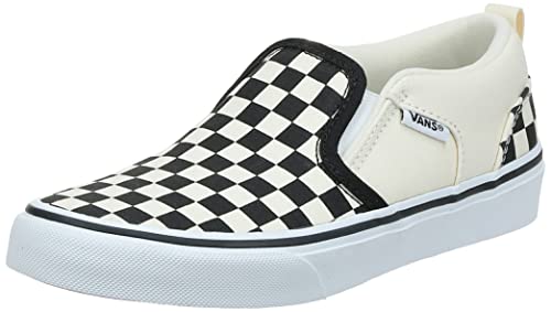 Vans Asher, Sneaker, Uomo, (Checkers) Black/Natural, 42 EU