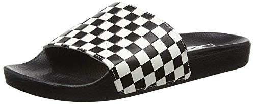 Vans Slide-on Ciabatte da Uomo, Colore Nero (checkerboard/white), Taglia 44.5 EU