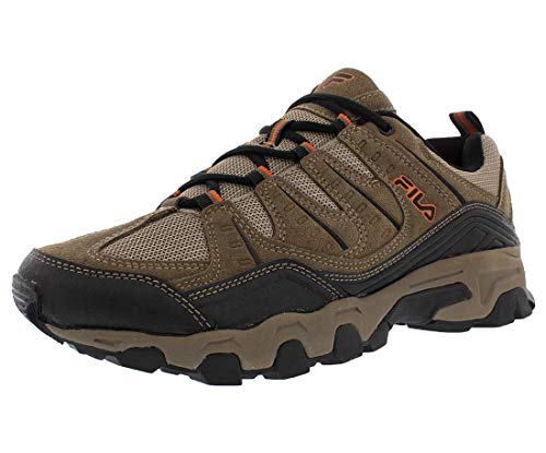 Fila Midland Trail Running Scarpa da Uomo, Marrone/Arancione, 43.5 EU