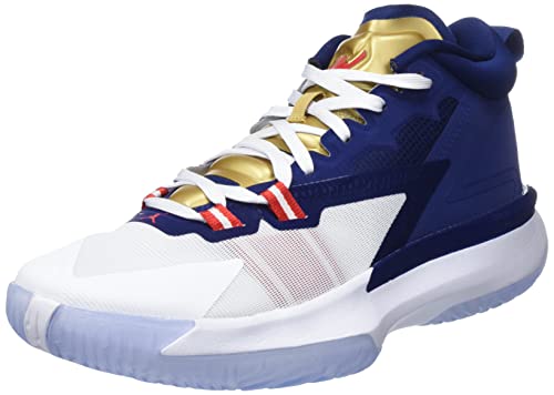 Nike Jordan Zion 1, Sneaker Uomo, Blue VoidWhiteMetallic GoldUniversity Red, 44 EU