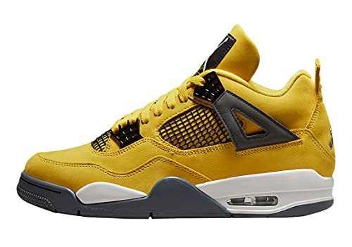 Air Jordan 4 Retro - 308497 106, Giallo, blu, blu scuro, 44 EU