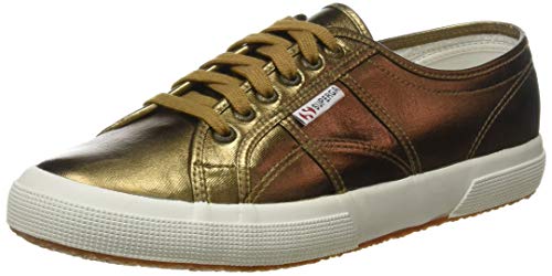 Superga 2750 Cotmetw - Scarpe Da Ginnastica Basse Donna, Marrone (Bronze 160), 35.5 EU, Pair