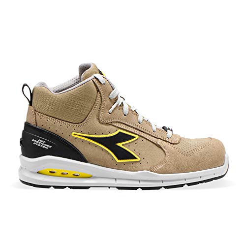 Diadora Run Net AIRBOX Mid S1P SRC, Scarpe da Ginnastica Uomo, Moon Rock Gray/Moon Rock Gray, 46 EU