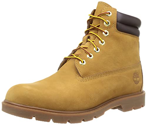 Timberland Uomo 6 Inch WR Basic Stivali, Marrone (Wheat/Nubuck), 45 EU