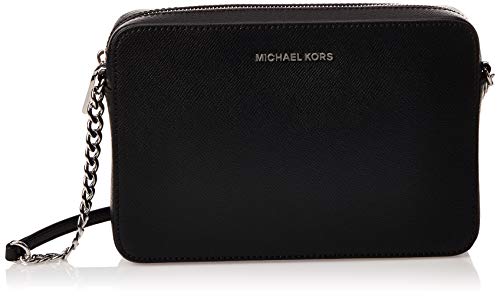 Michael Kors Jetset Lg Ew Crossbody, Borsa Donna, Nero (Black), 5.5x16x24 cm W x H L confezione da 2
